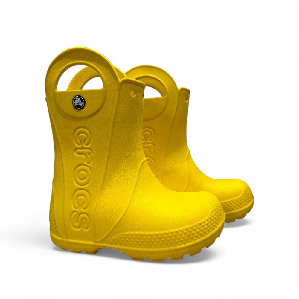 Croc Rain Boots size 9C yellow